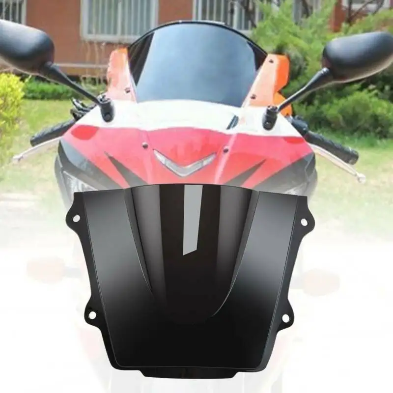 Мотоцикл двойной пузырь лобовое стекло экран для Yamaha Honda Kawasaki Ninja ZX9R ZX-9R ZX900 прозрачный/черный