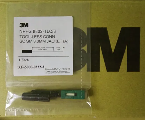 Хорошее качество 50 шт. 3M SC/APC 8802 TLC/3 волоконно оптический Быстрый коннектор SM