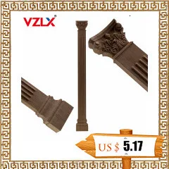 VZLX новая деревянная аппликация Onlay деревянная Декаль деревянные дверцы для мебели Угловые стены дома цветок изысканные современные украшения молдинги