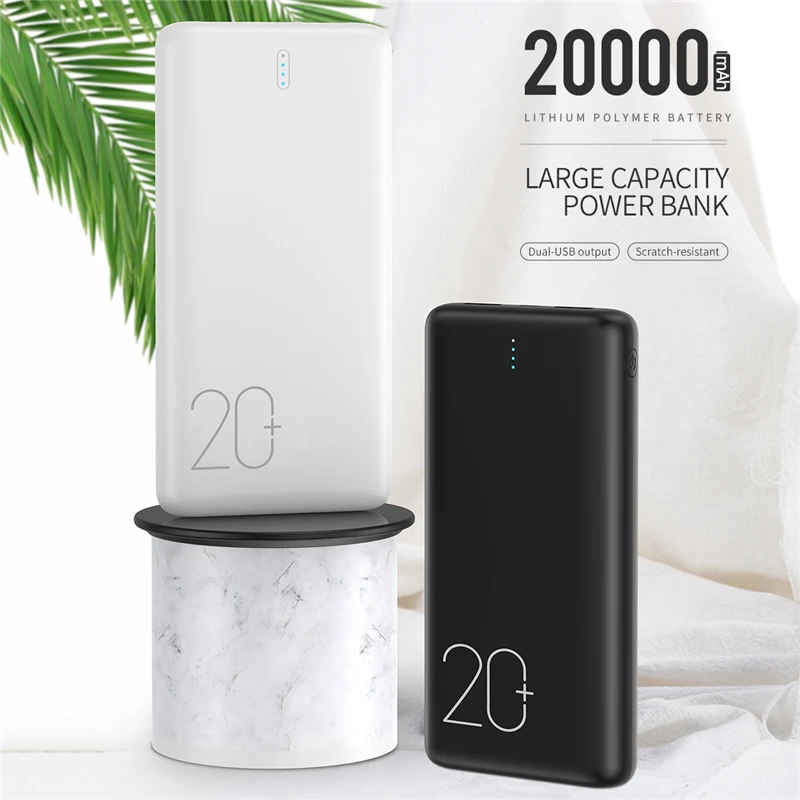 

ROCK 20000mAh Power Bank Fast Charging Portable External Battery Powerbank For iPhone11 Samsung Huawei Pack Batteries Poverbank