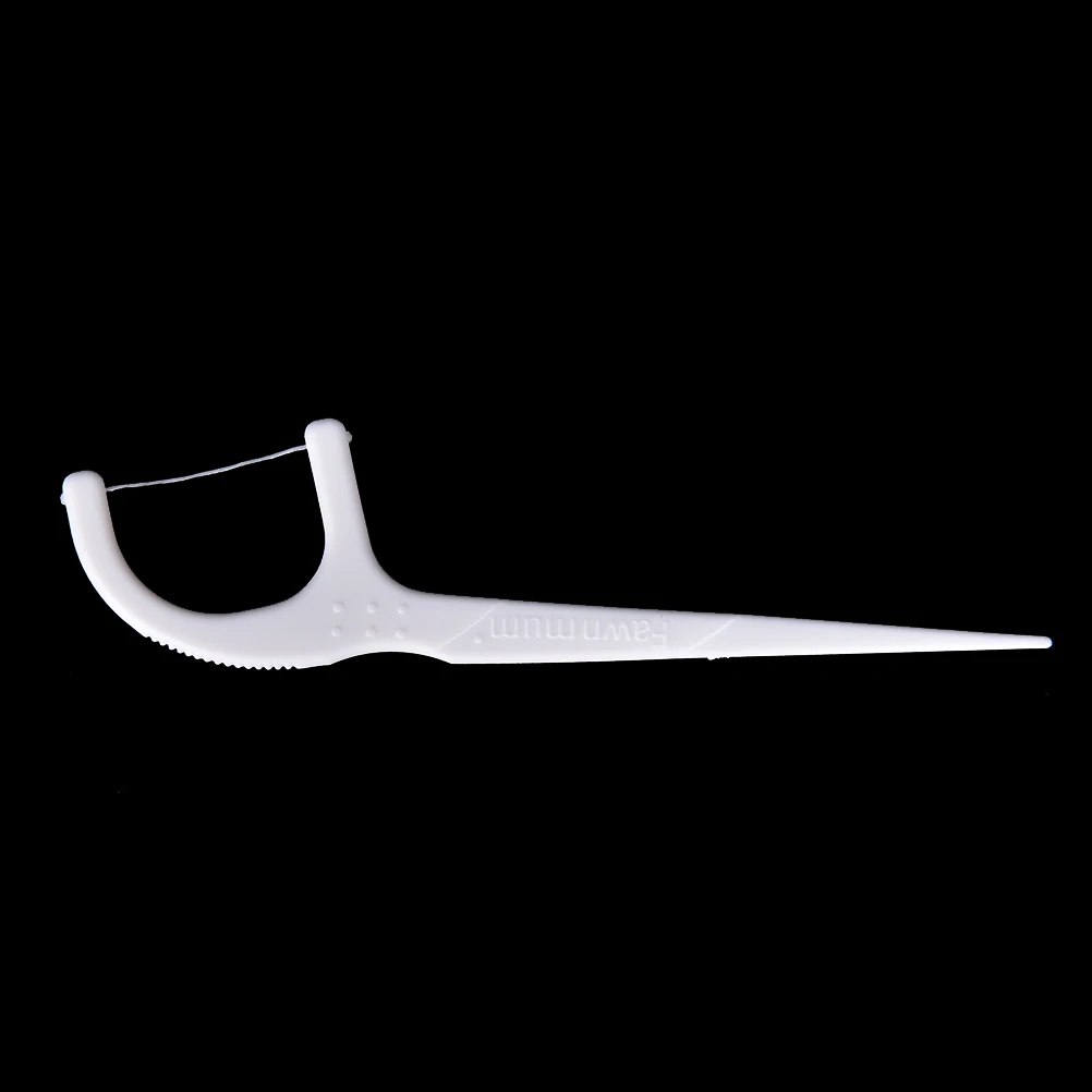50pcs/lot Interdental Brush Teeth Clean Dental Floss Stick Dental Floss Teeth Stick Tooth Picks Toothpick Flosser Oral