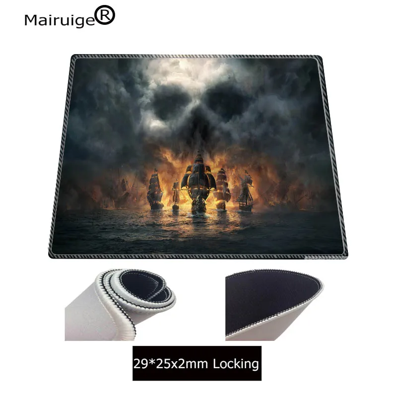 Mairuige 90X40 см Череп корабль большой игровой коврик для мыши Lockedge коврик для мыши для ноутбука компьютерная клавиатура Коврик Настольный коврик для Dota 2 CSGO