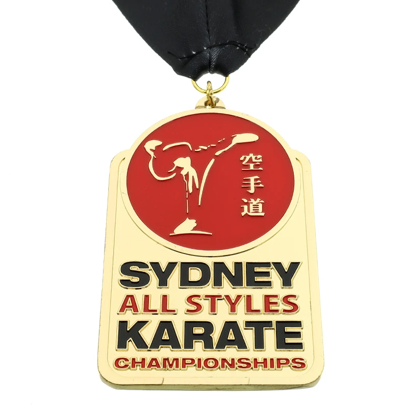 Medallas deportivas personalizadas de aleación de Zinc para karate, de alta hechas a medida, de oro, baratas|Monedas sin curso legal| - AliExpress