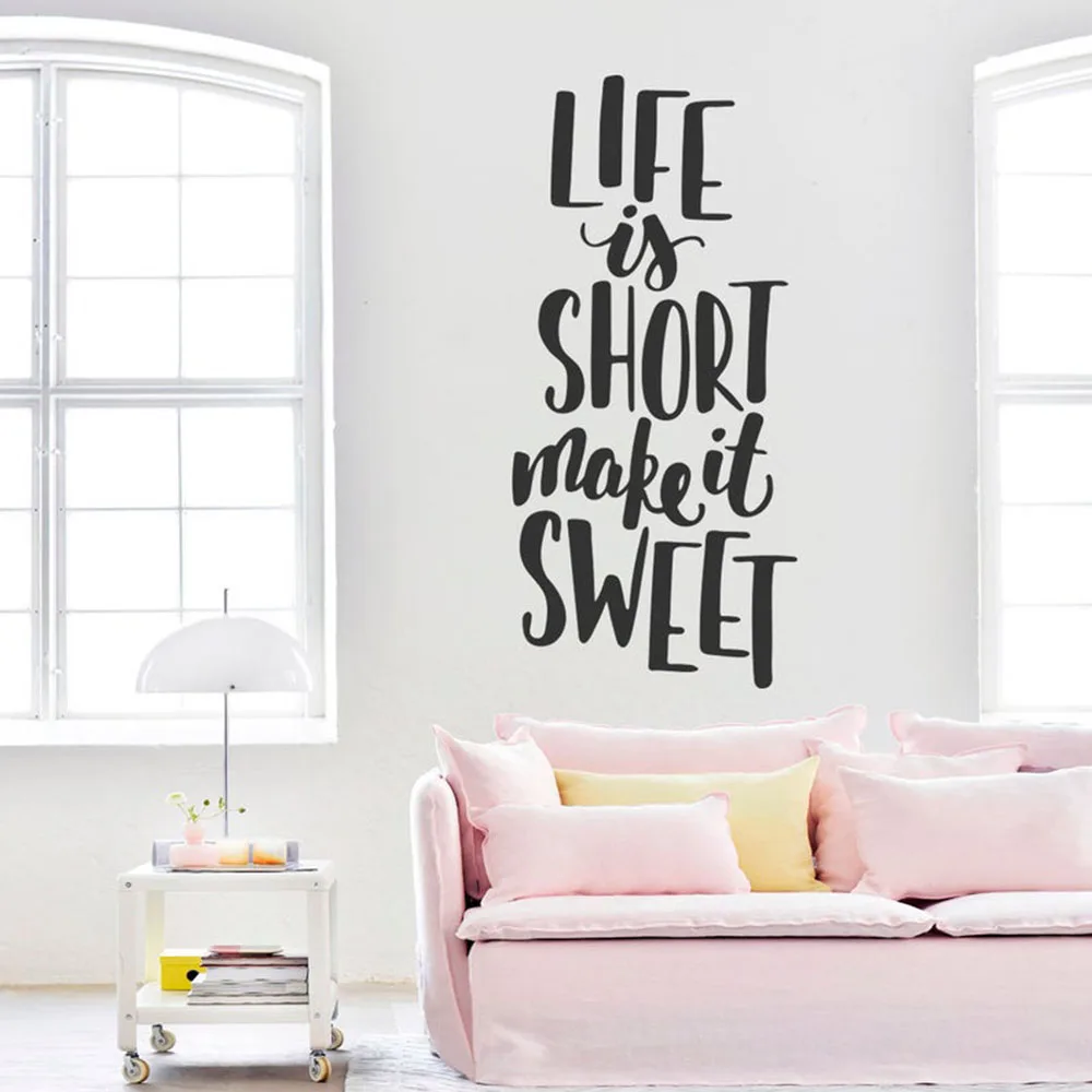 Lift is Short милые наклейки на стены цитата для кухни Семейные правила виниловые