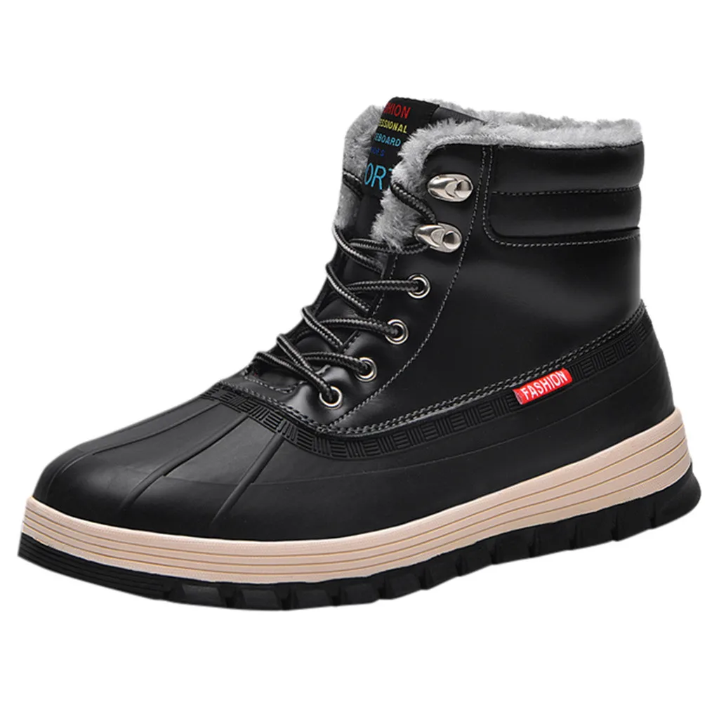 Мужская обувь; модные мужские ботинки; zapatos de hombre; мужские повседневные Бархатные Теплые хлопковые ботинки; водонепроницаемые удобные зимние ботинки