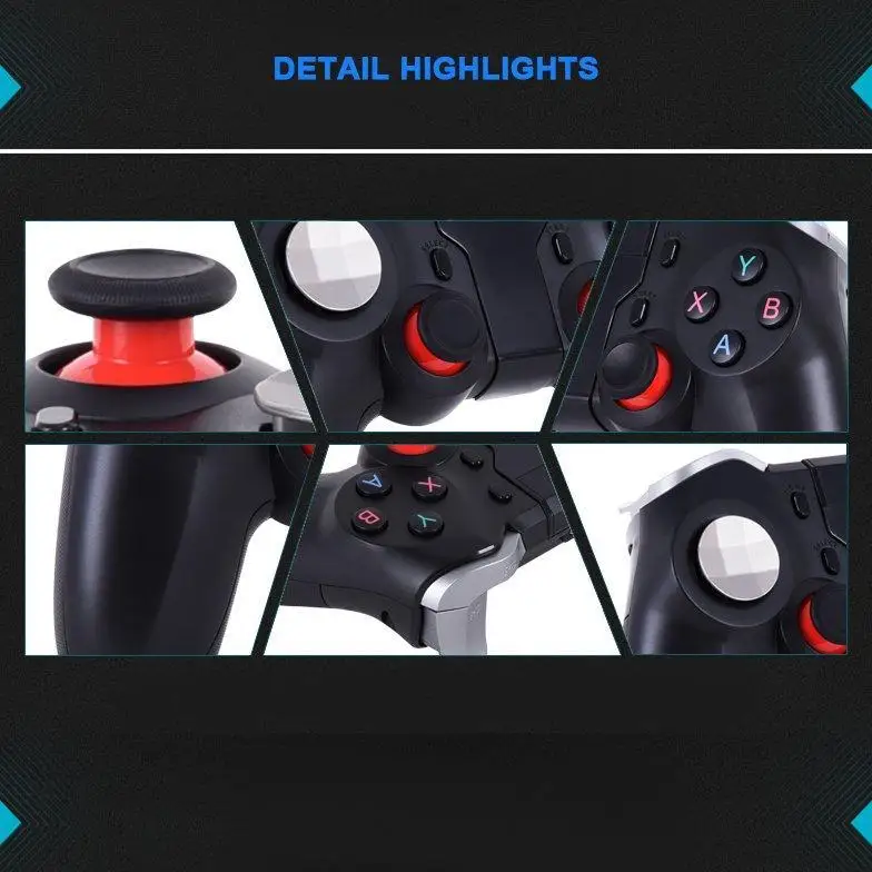 Беспроводной Bluetooth геймпад для PUBG джойстик игровой контроллер двойной вибрации двигателя для Android мобильного телефона ПК ТВ коробка