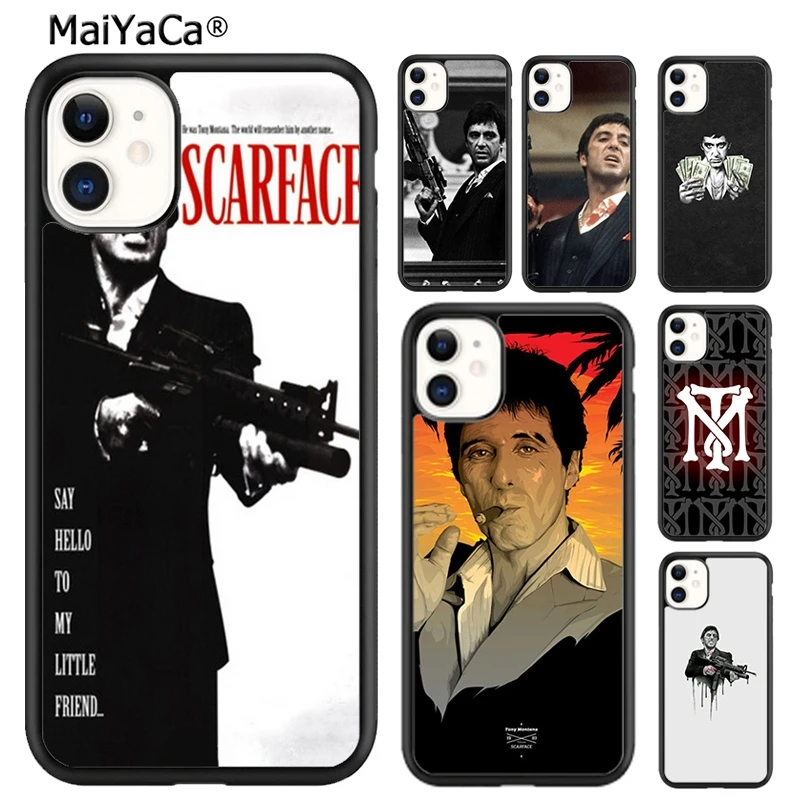 Чехол для телефона MaiYaCa с принтом Тони Монтана чехол iPhone SE 6 6s 7 8 plus X XR XS 11 12 pro max Samsung