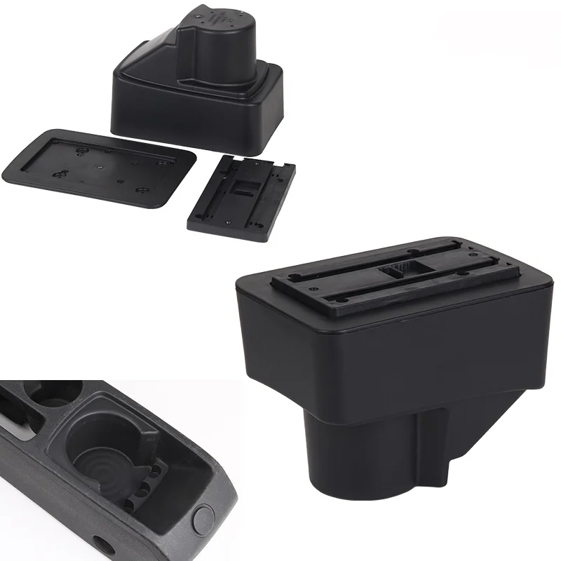 Armrest base Для фиеста подлокотник коробка фиеста Универсальный центральный автомобильный подлокотник для хранения коробка Подстаканник Пепельница аксессуары для модификации - Название цвета: Armrest base