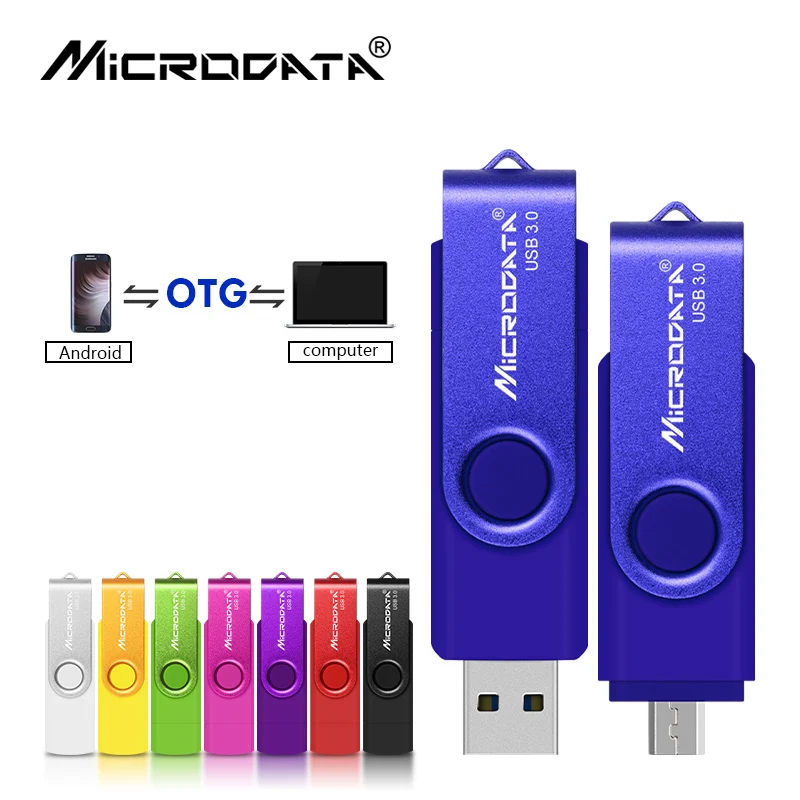Флэш накопитель USB 128 OTG высокоскоростной ГБ 64 32 16 8 4 Гб внешнее хранилище данных