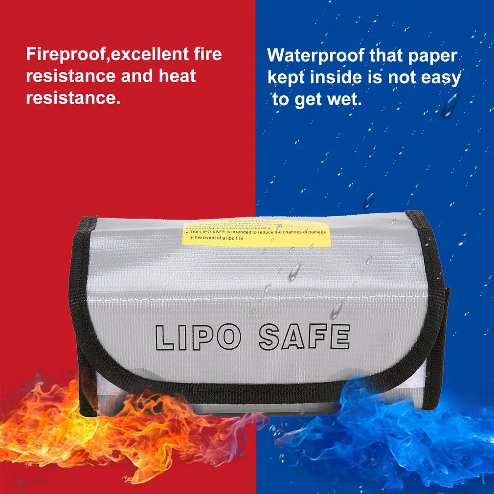 Fire Retardant Battery LiPo Bag LiPo Safe Guard Charging Box Pouch Fireproof