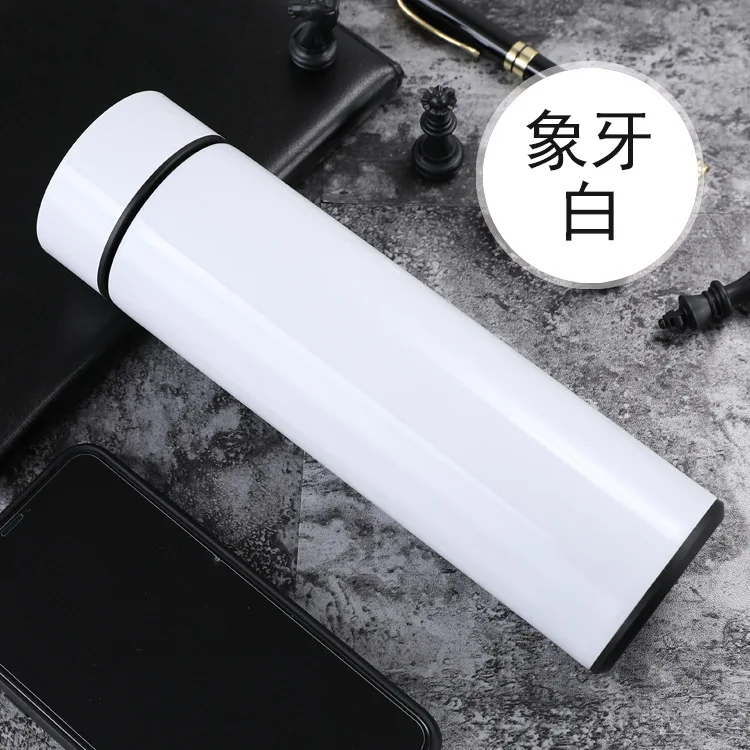 white WD0102 умная изоляционная чашка 304 термос из нержавеющей стали гидро колба портативная кружка термос для воды с дисплеем температуры - Цвет: white