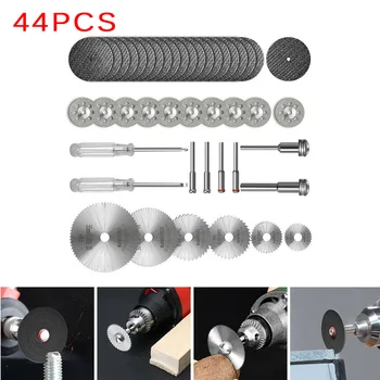

44pcs 22-50mm Cutting Circular Saw Disc For Electric Grinder Drilling Machines Plastic Wood Cutter Cutting Disc Saw Blades