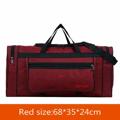 Red Спортивные сумки для тренировок, мужские большие сумки для занятий в тренажерном зале, сумка для переноски, черные дорожные сумки для походов на открытом воздухе, сумки для багажа, большие сумки для фитнеса - Цвет: Red