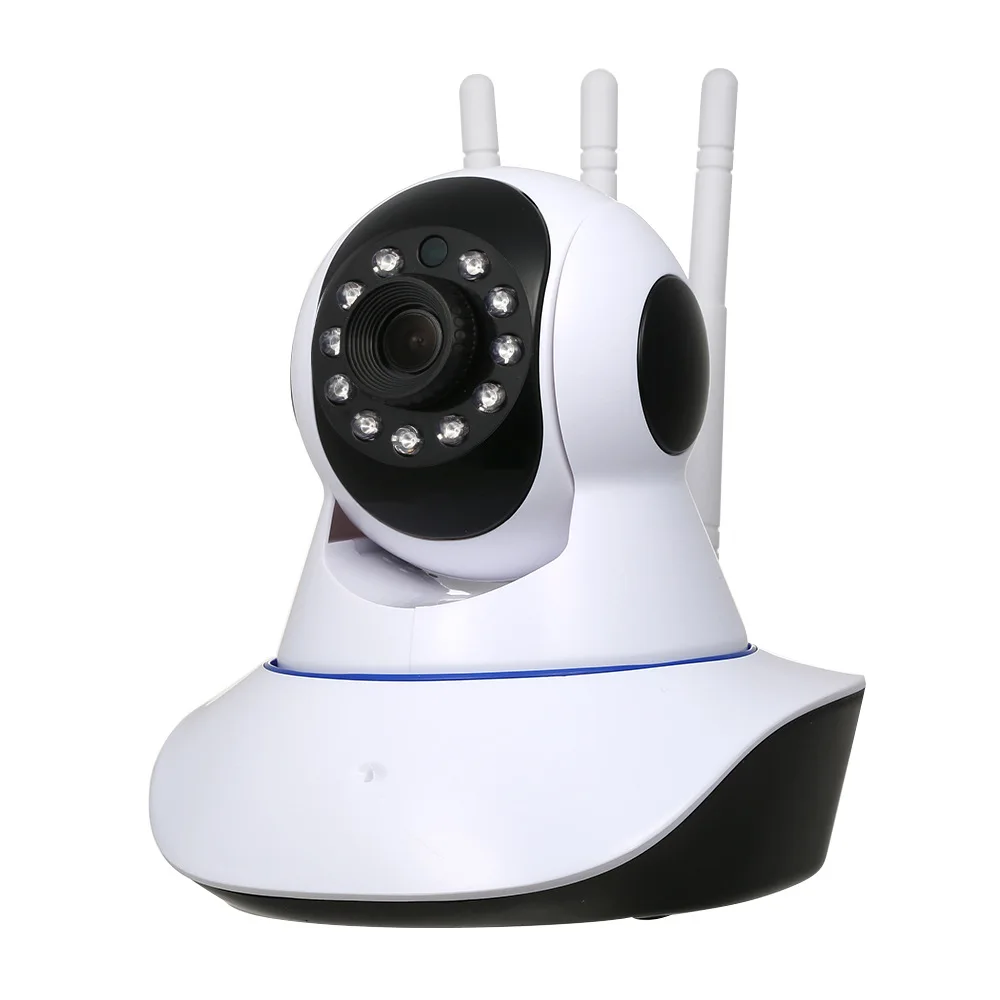 Беспроводная камера видеонаблюдения V380 с тремя антеннами 2 Мп Wi-Fi | Безопасность и