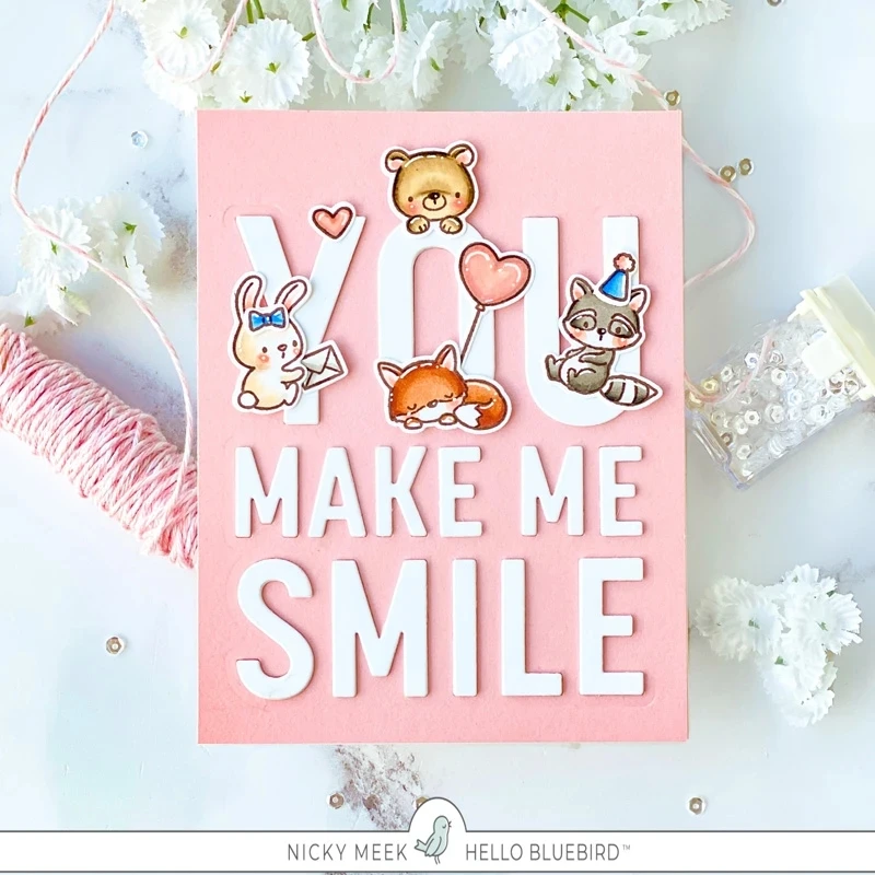 원숭이 단어 친구 우드랜드 금속 절단 다이 DIY Scrapbooking 사진 앨범을위한 스텐실 스탬프 장식 엠보싱 종이 카드