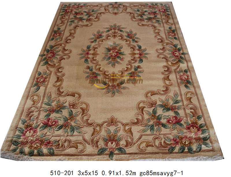 510-201 3x5 Ковёр savonnerie runner, производство Китай, французский, из толстого плюша - Цвет: 510-201 3x5