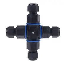 IP68 4 PIN led промышленные электрические Безвинтовые водонепроницаемый разъем 4Pin Кабель Т прямой формы Наружное освещение разъемы