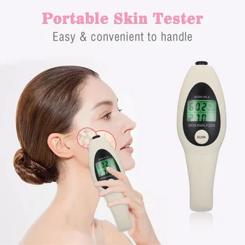 

Professional LCD Display Precision Skin Care Tester Moisture Oil Content Facial Skin Analyzer Face Care Health Monitoring Device