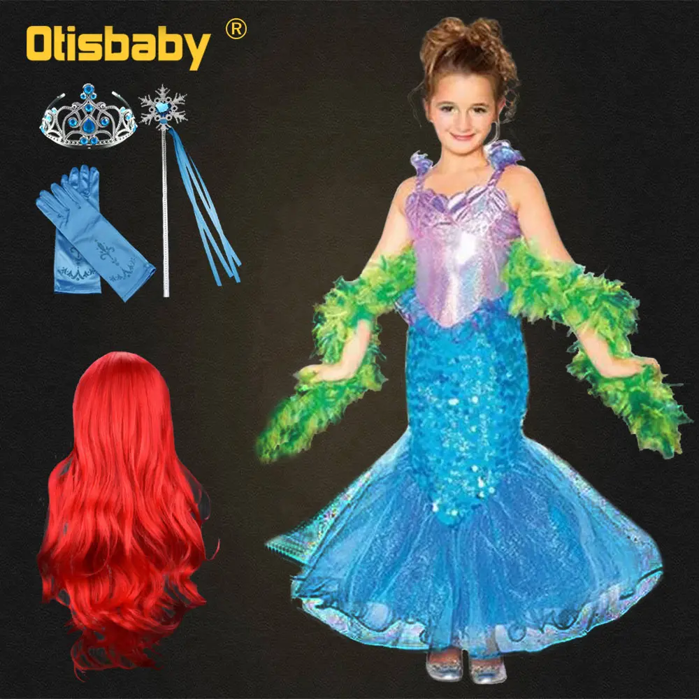 little mermaid glitter dress