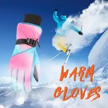 Хит! Мужские/Женские/Детские лыжные перчатки, перчатки для сноуборда, Сверхлегкие Водонепроницаемые зимние теплые флисовые мотоциклетные перчатки для езды на велосипеде