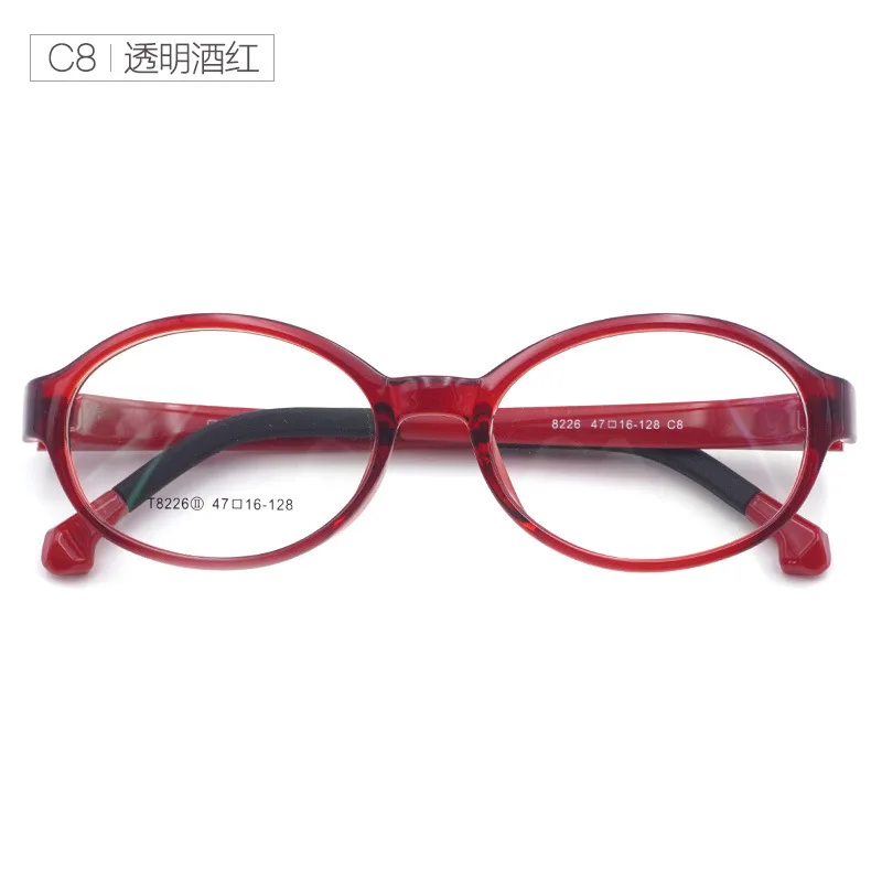 Ultra-light and Lovely Children's Glasses Frame Comfortable Tr90 Glasses Frame Boys, Girls, Children's Frames - Цвет оправы: Бордовый