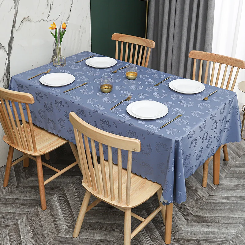 Rectangular Plastic Tablecloth Pvc Waterproof Antifouling Cover Outdoor Dining Table Cloth