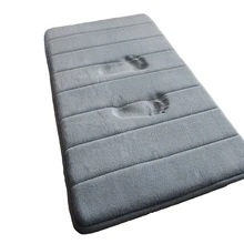 Bath Mats Bathroom Carpet Water Absorption Rug Shaggy Memory Foam Bathroom Mat Bathroom Kitchen Floor Absorbent Nonslip Mat Tool