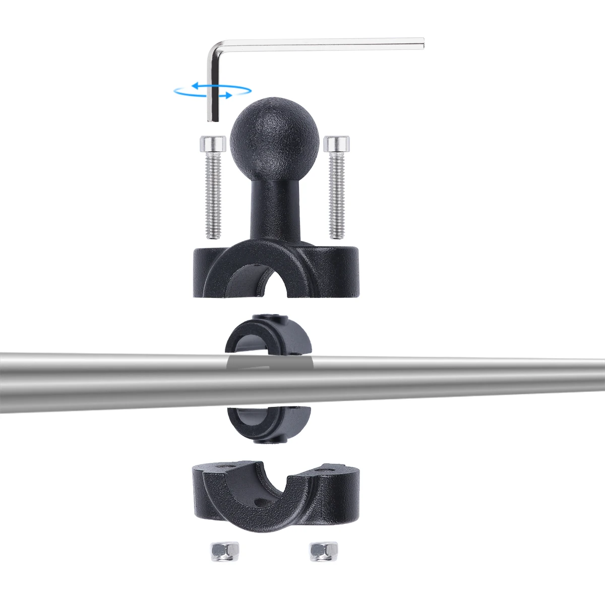 Metalowy uchwyt rowerowy do motocykla uchwyt na kierownicę mocowanie lustrzane uchwyt rowerowy do GoPro Hero 9 8 10 akcesoria do kamer telefonicznych 4 Metalowy uchwyt rowerowy do motocykla uchwyt na kierownicę mocowanie lustrzane uchwyt rowerowy do GoPro Hero 9 8 10 akcesoria do kamer telefonicznych 4