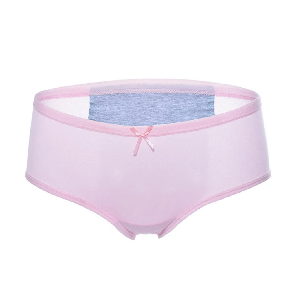 Pink 1 шт., герметичные трусы для менструации, женское нижнее белье, физиологические штаны, Хлопковые женские трусы со средней талией, трусы - Цвет: Pink