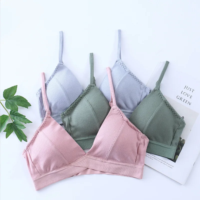 Sexy Bra Beautiful Back Women Bra Sexy Lingerie Female Tube Top French Bralette Thread Cotton Anti-lightening Underwear