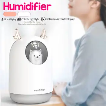 

Air Humidifier 300ml With Colorful LED Light Air Diffuser Home Office Car Aroma Diffusers USB Cool Mist Maker Deep Moisture