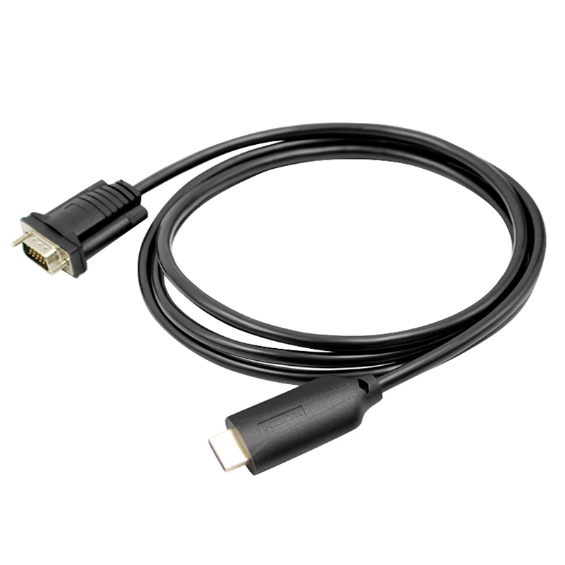 Преобразователь HDMI VGA HD 1080P с кабелем цифро аналоговый сигнал 1 шт.| |