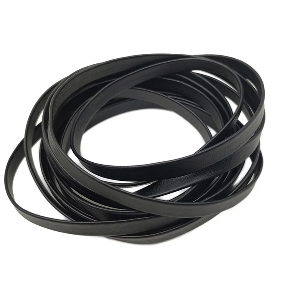 

1 Pair 100cm Spare Solid Color Faux Leather Sports Wide Accessories Flat Shoe Laces Shopping Daily Long Strap Replacement