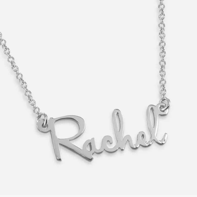 Sterling Silver Name Necklace Nameplate 