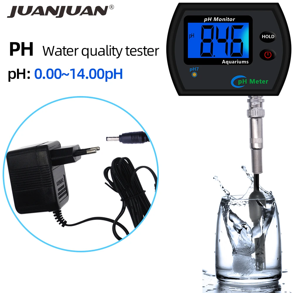 

Portable PH Meter Water Quality Tester 0.00-14.00pH Accurate Pen Pocket Urine PH Test for Aquarium Acidometer with LCD Screen