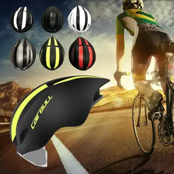 

Dragonpad Adults Men Women Cycling Helmet Head Protection Helmet for Motorcycle Bicycle Safety Caps TT Time Trial Hats 56-61CM