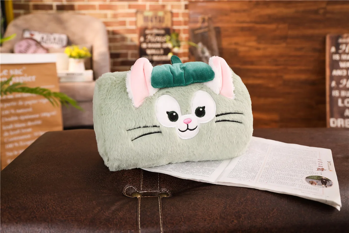 Birthday Gift Cute Rabbit Cartoon Plush Toys Hand Warmer Cartoon Animals Soft Hand Hold Warm Plush Cotton Cushion Pillow