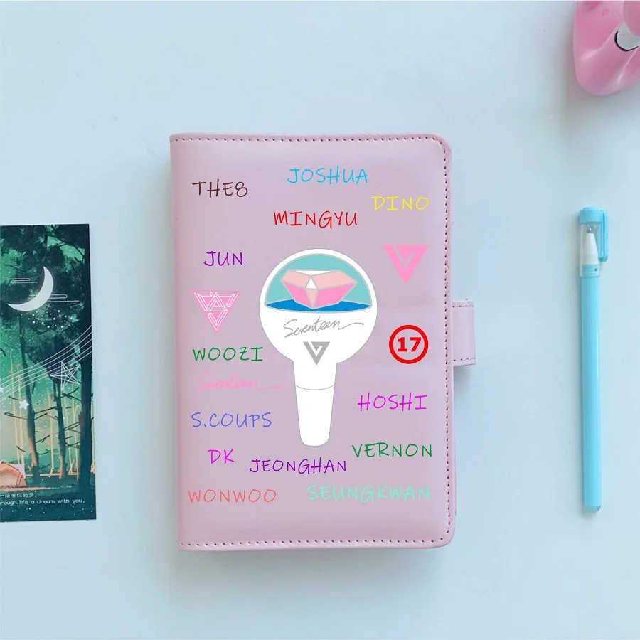 KPOP EXO BLACKPINK TWICE GOT7 SEVENTEEN блокнот дневник в полиуретановой обложке книга офисные школьные принадлежности