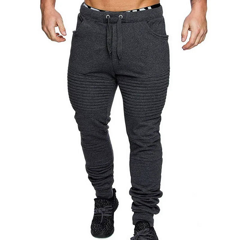Мужские осенние штаны-шаровары для бега, мужские модные камуфляжные военные штаны, свободные удобные брюки-карго, камуфляжные штаны для бега - Цвет: Dark gray 2