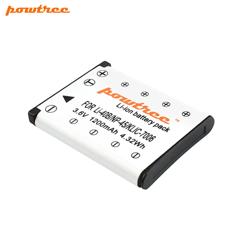 Powtree для FUJIFILM NP-45A NP-45 NP 45 сменный аккумулятор+ USB ЖК-зарядное устройство для FUJIFILM XP10 XP11 J38 Z70 Z35 J40 J20 - Цвет: 1 Battery