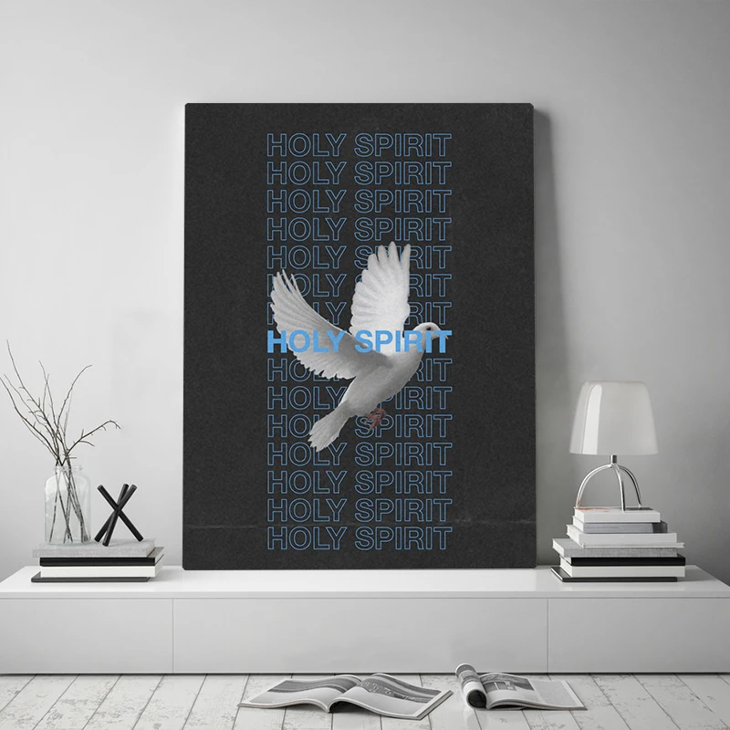 White-dove-Holy-Spirit-modern-Canvas-poster-Painting-wall-Art-decor-Living-room-Bedroom-Study-Home