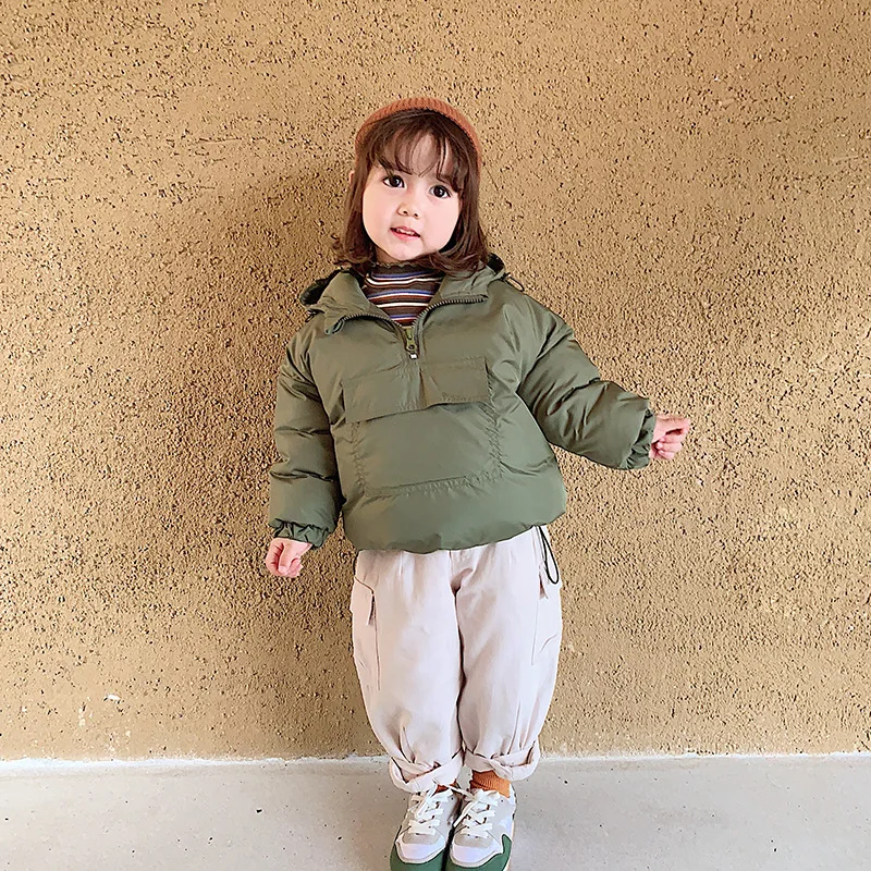 new arrival girls boys thicken coat winter full sleeve fashion kids girls jacket 1-6 years