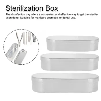 

Manicure Sterilizer Sterilizer Box Dental Nail Tool Tray Container Resistant High Temperature Sterilizer