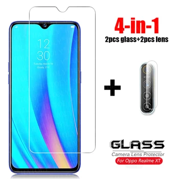 Перейти на Алиэкспресс и купить 4-в-1 стекло на Realme XT закаленное стекло для Oppo Realme X2 X50 5 6 Pro 5i 6i Защитная пленка для объектива камеры стекло для телефона Realme XT