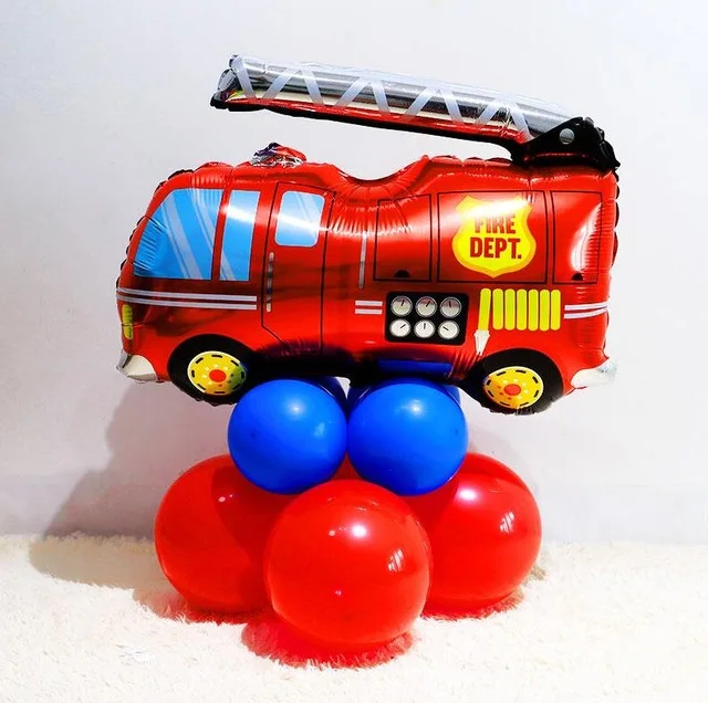 Car Ballons Truck Train airplane Foil Balloon police Globos Gift Happy Birthday Boyss Party Decorations Favor Kids car car balls - Цвет: 1pc