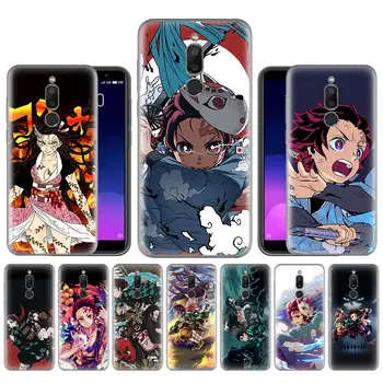 

Anime Demon Slayer Kimetsu no YaibSilicone Case Cover For Meizu M6T 16 16X 16th 16s 16Xs Soft Black Phone Bumper Protective Capa