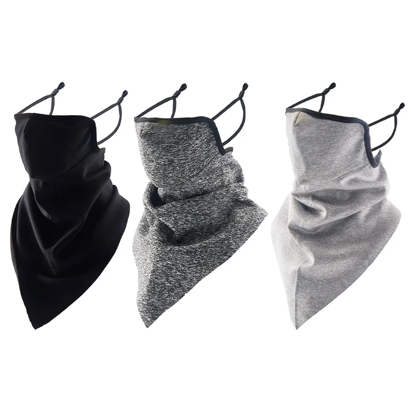 

For Unisex Ear Hanging Bandana Windproof Neck Gaiter Half Face Mask Headband Face Balaclava Scarf Warmer Winter Bicycle Scarf