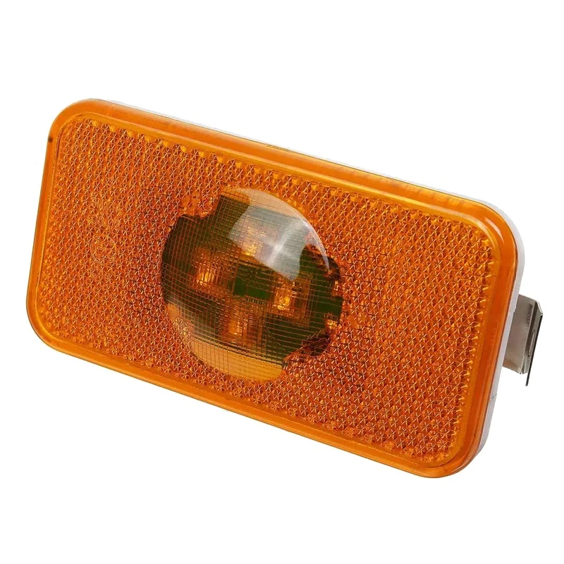 NEW-24V Car Truck LED Side Marker Light Amber Indicator Lamp 4 LED for Volvo Trucks FM/FH