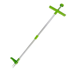 Palhaço punho longo removedor de ervas daninhas portátil jardim gramado weeder removedor de raiz ao ar livre quintal grama raiz extrator de alumínio levanta se erva daninha