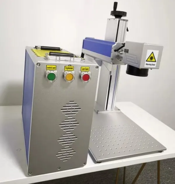

30W Raycus pen fiber marking machine with 200*200mm working area and two rotary